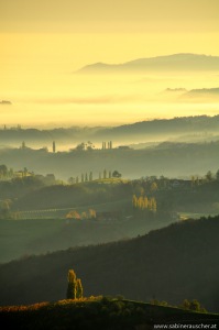 morning mist in South Styria´s rolling hills | morgendliche Herbstnebel in der Südsteiermark