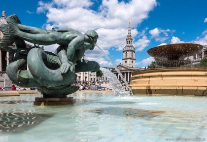 Trafalgar Square in London