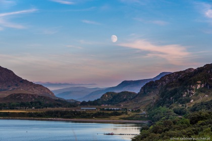 rising moon over Loch Ewe near Inverasdale, Isle of Skye | Mondaufgang über Loch Ewe nahe Inverasdale